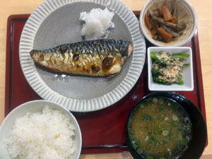 とろさばひもの定食